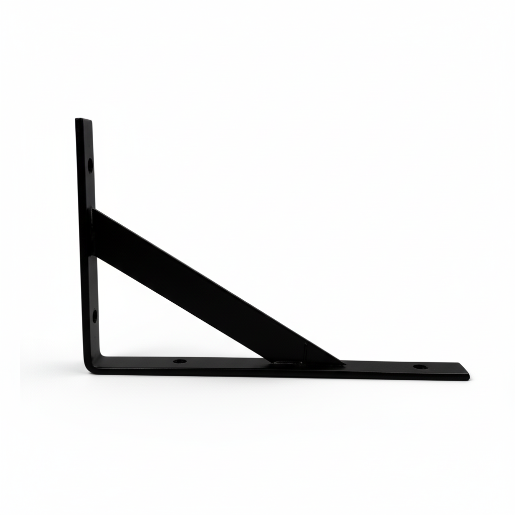 Cantoneiras para Prateleira – Aço 1020 com Pintura Epóxi Preta